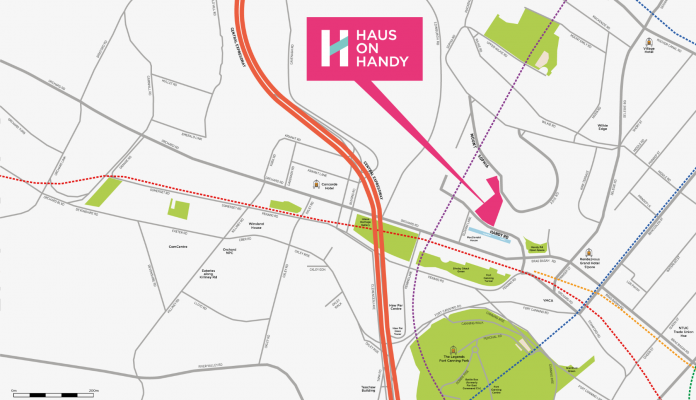 Haus On Handy condo location map